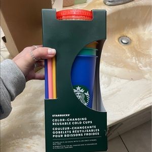 Color caging starbucks cups